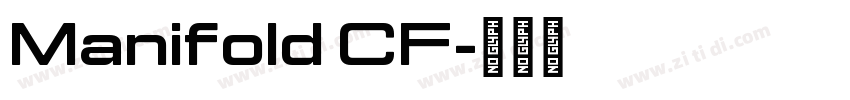 Manifold CF字体转换